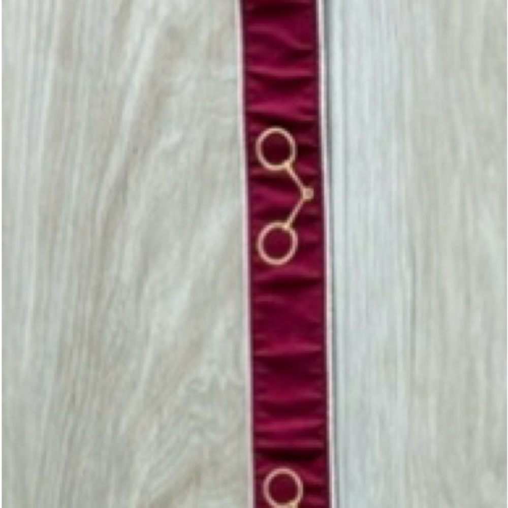 NWOT Pale Horse Design Red Equestrian Bit Women's Belt small